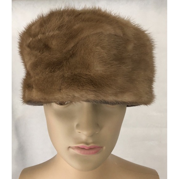 Freiman Accessories - Fur Pill Box Hat Original Freiman New York Vintage Wedding Derby Church Formal